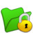绿色文件夹锁定 Folder green locked